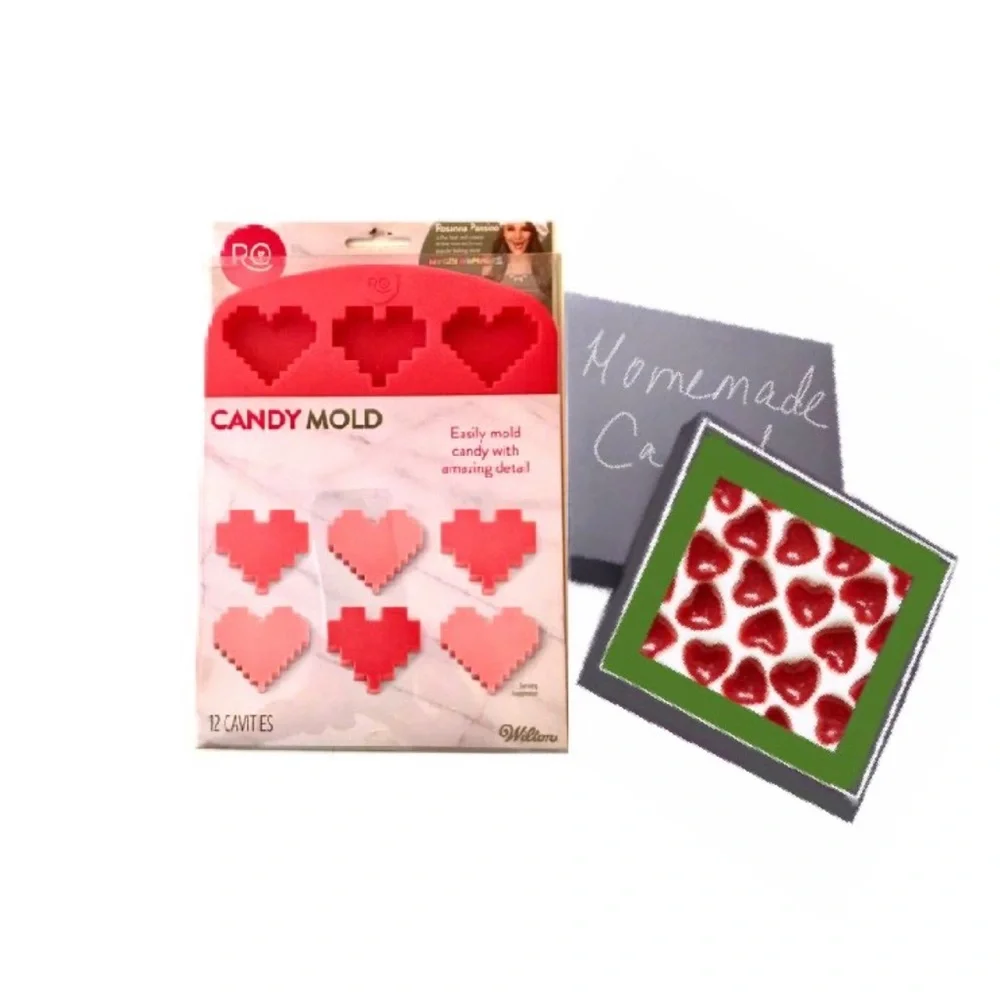 New Wilton Heart Shaped Silicone Candy Mold Tray